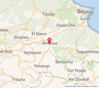 Carte : Amizour, Béjaïa