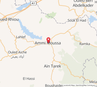 Carte : Ammi Moussa, Relizane