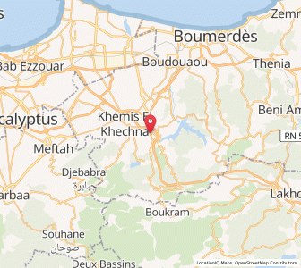 Carte : Arbatache, Boumerdès