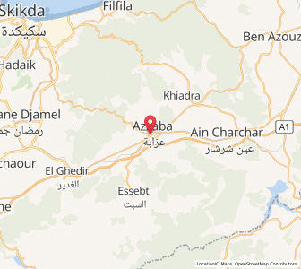 Carte : Azzaba, Skikda