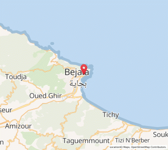 Carte : Béjaïa