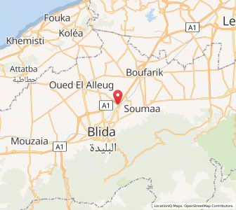 Carte : Beni Mered, Blida