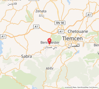 Carte : Beni Mester, Tlemcen