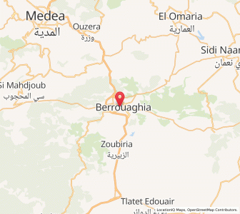 Carte : Berrouaghia, Médéa