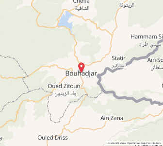 Carte : Bou Hadjar, El Tarf