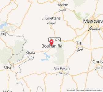 Carte : Bou Hanifia el Hamamat, Mascara