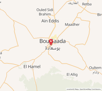 Carte : Bou Saâda, M’Sila