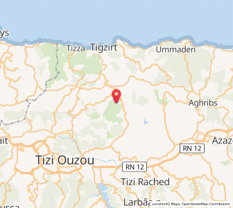 Carte : Boudjima, Tizi Ouzou
