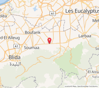 Carte : Bouinan, Blida