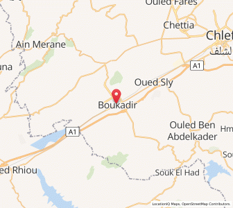 Carte : Boukadir, Chlef