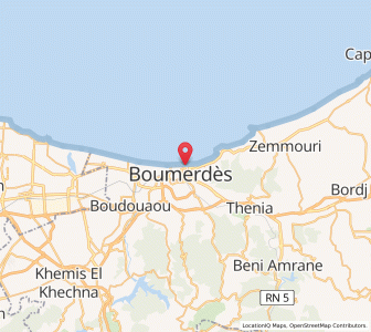 Carte : Boumerdas, Boumerdès