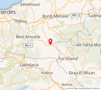 Carte : Chabet el Ameur, Boumerdès
