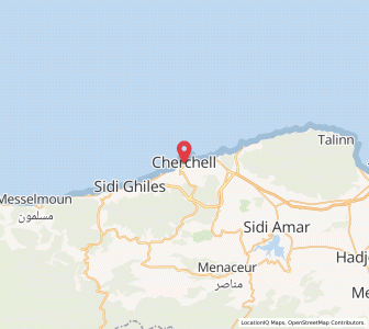 Carte : Cherchell, Tipaza