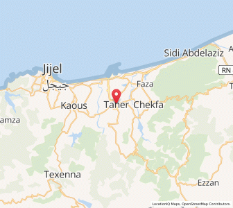 Carte : District of Taher, Jijel