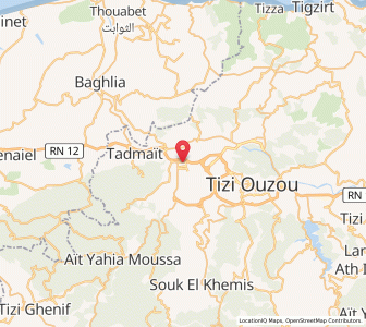 Carte : Draa Ben Khedda, Tizi Ouzou