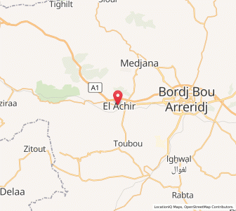 Carte : El Achir, Bordj Bou Arréridj