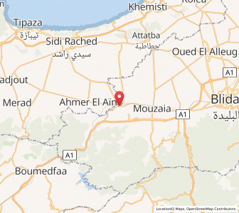Carte : El Affroun, Blida
