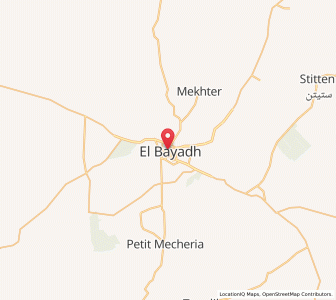 Carte : El-Bayadh, El Bayadh