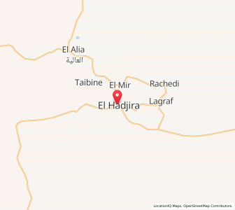 Carte : El Hadjira, Ouargla