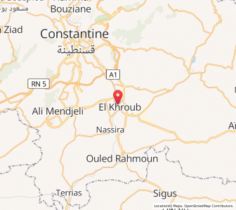 Carte : El Khroub, Constantine