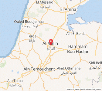 Carte : El Malah, Aïn Témouchent