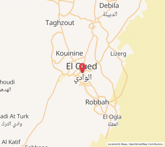 Carte : El Oued