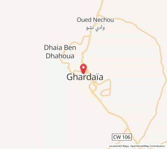 Carte : Ghardaïa