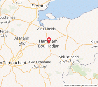 Carte : Hammam Bou Hadjar, Aïn Témouchent