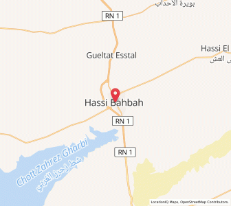Carte : Hassi Bahbah, Djelfa