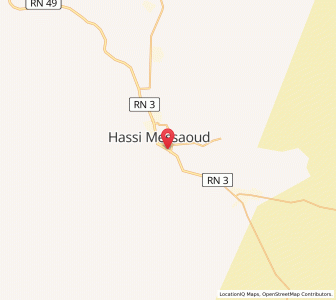 Carte : Hassi Messaoud, Ouargla