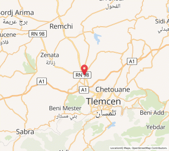 Carte : Hennaya, Tlemcen