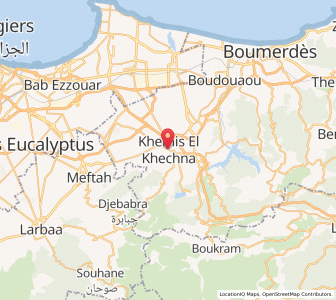 Carte : Khemis el Khechna, Boumerdès