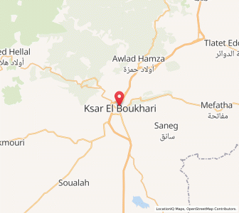 Carte : Ksar el Boukhari, Médéa