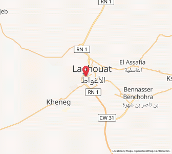 Carte : Laghouat