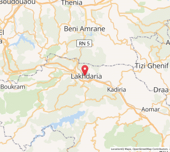 Carte : Lakhdaria, Bouira