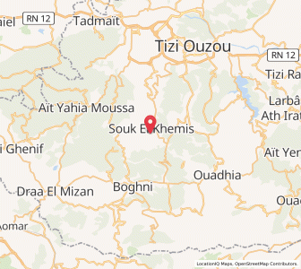 Carte : Maâtkas, Tizi Ouzou