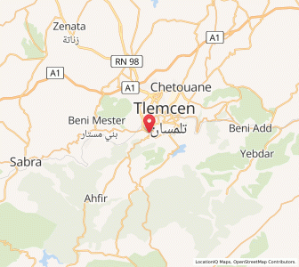 Carte : Mansoûra, Tlemcen