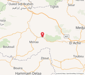 Carte : Mansourah, Bordj Bou Arréridj