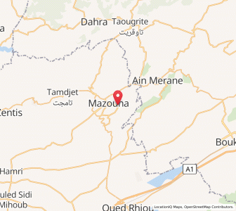 Carte : Mazouna, Relizane