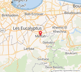 Carte : Meftah, Blida