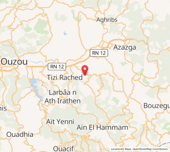 Carte : Mekla, Tizi Ouzou