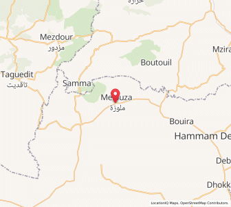 Carte : Melouza, M’Sila