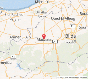 Carte : Mouzaïa, Blida