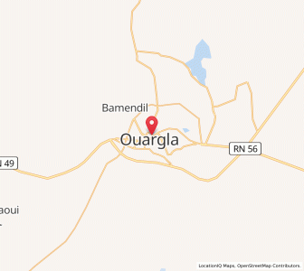 Carte : Ouargla