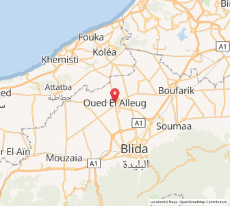 Carte : Oued el Alleug, Blida