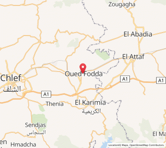 Carte : Oued Fodda, Chlef