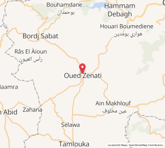 Carte : Oued Zenati, Guelma