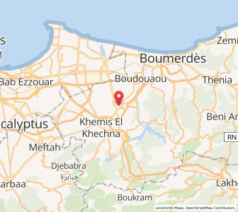 Carte : Ouled Moussa, Boumerdès