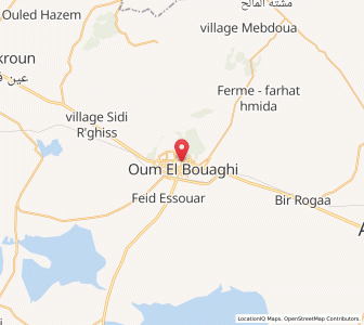 Carte : Oum el Bouaghi, Oum El Bouaghi