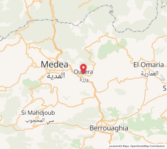 Carte : Ouzera, Médéa